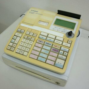 桐生店【中古品】k4-43 CASIO TE-2500 動作確認済 初期化済み 鍵付き カシオ　レジ　レジスタ