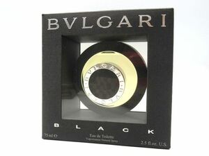 ♪BVLGARI BLACK ブルガリ ブラック オードトワレ 75ml ほぼ満量 EDT 香水 フレグランス スプレータイプ メンズ 中古美品♪