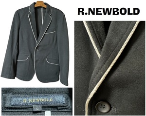 新品同然R.Newbold★スウェット・スクールジャケット★ブラック★L