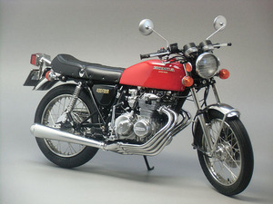 ★ アオシマ　1/12　ホンダ　CB400FOUR　CB400F　ヨンフォア　３９８cc(ライトルビーレッド)　スポーク張替え済み!!