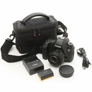 ▽499313 Canon デジタル一眼レフカメラ EOS 6D 単焦点レンズ EF50mm F1.8 STM付 動作確認済 キヤノン