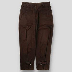 HERMES / エルメス 20AW Nagoya Pants with adjustable leg / ナゴヤパンツ ウィズ アジャスターレッグ PP33/038 40 裾ベルト ストラップ