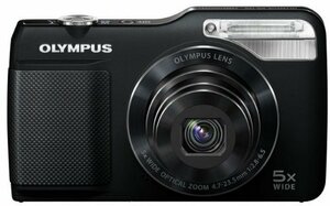 OLYMPUS デジタルカメラ VG-170 ブラック 1400万画素 光学5倍ズーム 15m強 (中古品)