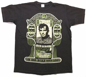 Bootleggers (ブートレガーズ) クルーネックTシャツ “On the Road by Jack Kerouac” size M / フリーホイーラーズ / ジャックケルアック