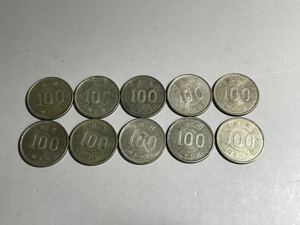 昭和30年代から40年代 100円銀貨10枚 稲穂