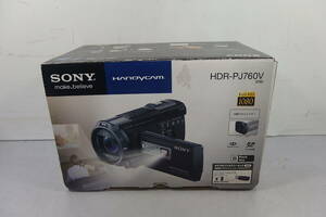 ◆未使用 SONY(ソニー) PJシリーズハイエンドモデル 大容量96GB デジタルビデオカメラ HDR-PJ760V B ハンディカム プロジェクター機能搭載