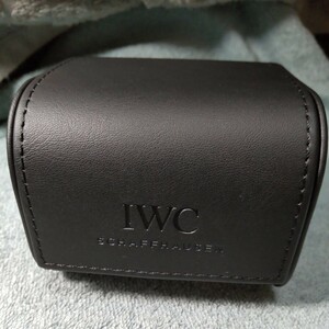 IWC SCHAFFHAUSEN 時計 携帯 ソフト 箱 ボックス ケース BOX 時計巻 マクラ 正規 純正 保護 旅行 持運び 黒 BK 02