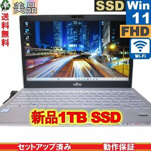 ＜美品＞ 富士通 LIFEBOOK SH WS1/W【新品SSD搭載】　Core i7 6500U　12GBメモリ　【Windows11 Home】 Libre Office Wi-Fi 保証付 [89234]