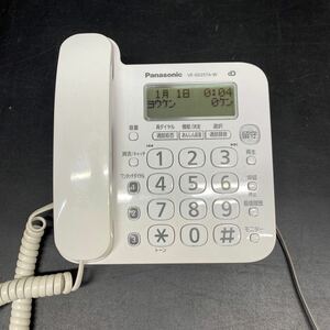 B1002【Panasonic/VE-GD25TA-W】電話機　本体のみ　通電動作OK　パナソニック　固定電話　現状品