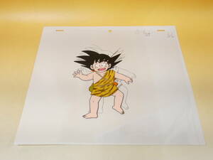 【中古】セル画　ドラゴンボール③　孫悟空　子供時代　原始人　全身　焦り顔？　鳥山明　J1　S1376