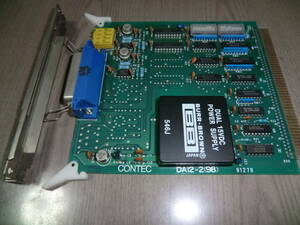PC-9801 Cバス DA12-2(98) CONTEC 12ビットD/A変換ボード DA 2チャンネル 出力