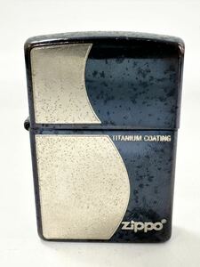 【5R21】 1円スタート ZIPPO / F 16 ジッポー TITANIUM COATING チタニウム コーティング 火花確認済み オイルライター 喫煙具