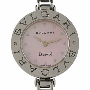 ブルガリ BVLGARI ビーゼロワン B-zero1 BZ22S 腕時計 SS クォーツ ピンク レディース 【中古】