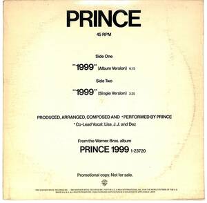 e3762/12/米/プロモ/Prince/1999/PRO-A-1070