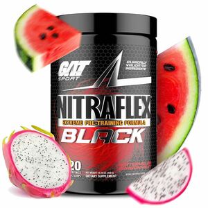 ★新作★日本未発売★超強力最強プレワークアウト！GAT Sport社 Nitraflex Black - 40回分 ウォーターメロンドラゴンフルーツ味★★