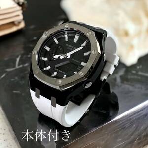 【本体付き】G-SHOCK GA-2100付き　ラバーベルトセット メタル カシオーク カスタム Gショック　BSW