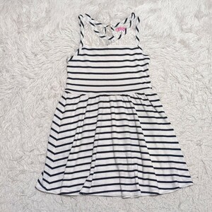 【送料無料】Pilty　ノースリーブ　ワンピース　130cm　ボーダー　キッズ　子供服