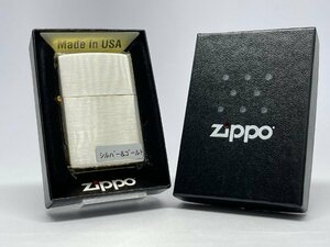 送料無料 ZIPPO[ジッポー] プレーンシリーズ シルバーサテン＆ゴールド 200P-SG