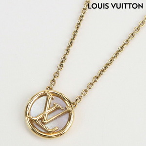 中古 ルイヴィトン ネックレス レディース ブランド LOUIS VUITTON コリエ LtoV Ｍ80259 ゴールド アクセサリー