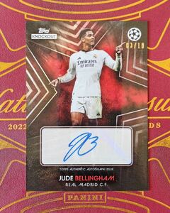 ★SSP★10枚限定★Jude Bellingham 2023-24 Topps KNOCKOUT Auto サイン完璧 レアル