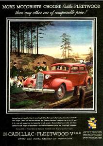 ◆1937年の自動車広告　キャデラック2　Cadillac