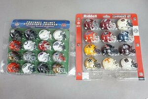 ★ Riddell リデル アメフト NFL フットボール ヘルメット STANDINGS TRACKER/CONFERENCE SET 2点セット フィギュア
