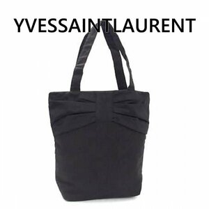 YVESSAINTLAURENT イヴサンローラン キャンバス トートバッグ ブラック系 4053