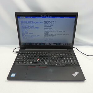 1円～【ジャンク】Lenovo ThinkPad E580 Core i5-8250U 1.6GHz/8GB/SSD256GB/15インチ/OS無/AC無【栃木出荷】