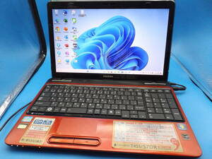 新品SSD512GB【Core i7】Win11 Ver.23H2★東芝dynabook T451/57DR★モデナレッド★メモリ8GB★Office2021★Webカメラ★BD-RE★Wi-Fi