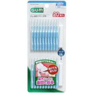 GUM ガム・歯間ブラシ I字型 SSサイズ 20本入