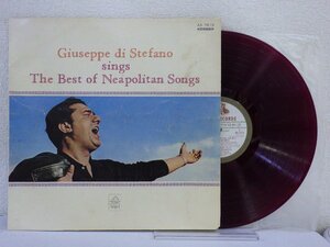 LP レコード 赤盤 Giuseppe di Stefano ジュゼッペ ディ ステファーノ The Best of neapolitan Songs ナポリ民謡のすべて 【E-】 E8304U