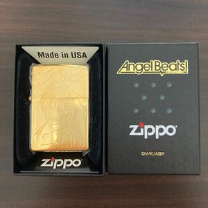 【77個限定】Angel Beats! 立華かなで ZIPPO gold limited ジッポー エンジェルビーツ！ 立華奏 天使 key作品 アニメ ライター ゴールド