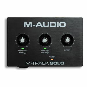 ★M-Audio M-Track Solo コンボ入力 ファンタム電源搭載 48-KHz 2チャンネル USBオーディオインターフェース ★新品送料込