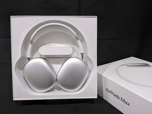【2483】1円 美品 Apple アップル AirPods MAX エアポッズ マックス MGYJ3J/A ワイヤレス ヘッドフォン ヘッドセット シルバー