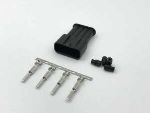 【4極 黒 オス カプラー 1 セット W0902TY2】 イグニッション コイル カプラー 4P 検索用) ノア ヴォクシー AZR60G AZR65G