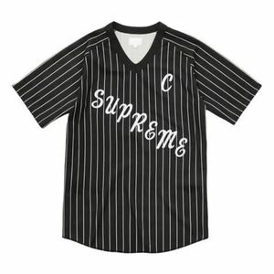 送料無料 M 黒 Supreme A.D Baseball Jersey Black 17SS シュプリーム ベースボールシャツ ジャージー box logo ボックスロゴ ステッカー