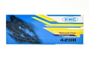 KMC製 シルバードライブチェーン420H-100L 適合：FIプレスカブ50(AA01)