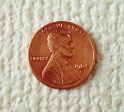 ◎1セント硬貨/ONE CENT/1 CENT/アメリカ合衆国/USA/エイブラハム・リンカーン大統領/1984年/即決◎