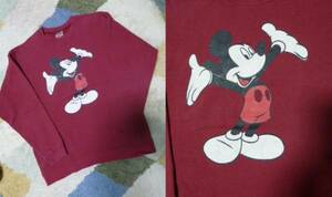 ミッキーマウス 　スウェット　 トレーナー　ビンテージ　サイズ不明　Disney　ディズニー　ヴィンテージテイスト