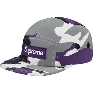 即決 supreme camo camp cap purple camo