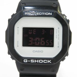 160s CASIO カシオ G-SHOCK MEDICOM TOY メディコムトイ コラボレーションモデル DW-5600MT-1JR 腕時計 ※中古