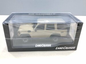 ☆【2】未開封 TOYOTA トヨタ ランドクルーザー サンプルカー 色見本 4E9 ベージュ ミニカー ランクル 同梱不可 1円スタート