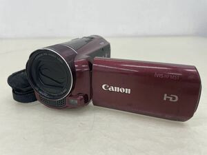 Canon キャノン iVIS HF M51 デジタルビデオカメラ レッド HD CMOS PRO 6.1-61mm 1:1.8 φ43 キヤノン 動作未確認 現状品