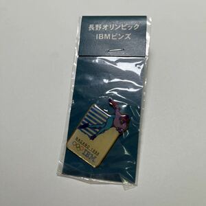 1998年長野オリンピック　IBMピンズ　NAGANO 新品　★送料84円★ 五輪ピンバッジ　スケート