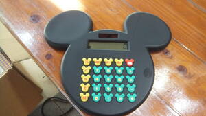R060308断捨離　処分 「ミッキーマウス型電卓　ソーラー」当時物　USED　保管品
