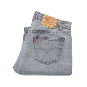 80s ビンテージ LEVIS リーバイス 501 0656 グレー デニム パンツ ジーンズ ジーパン 1980年代 古着 W36 L34 アメカジ 505 ブラック ワーク