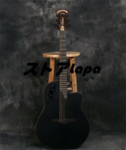 アコースティックギター 弦楽器 ピックアップ 21フレット 1:18閉鎖弦ノブ ケース付き 表面単板 トウヒ 炭素繊維材料 炭化合成木材 q440