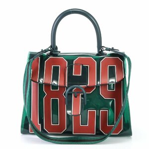 1円 美品 Delvaux デルヴォー ブリヨン 1829 The Hero 2WAY クリア ショルダーバッグ 斜め掛け ハンド トート A4 レディース AET G16-8