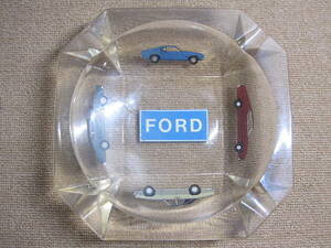 ★FORD?? フォード?★古い灰皿 ガラス製 ノベルティ??? 自動車グッズ★現状品