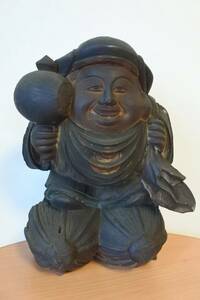 ◆骨董 木彫◆江戸時代頃　大黒像